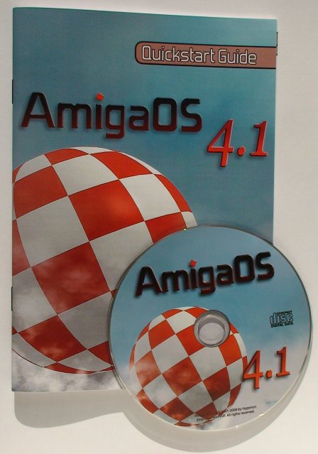 The AmigaOS 4.1 Quickstart Guide and Installation CD